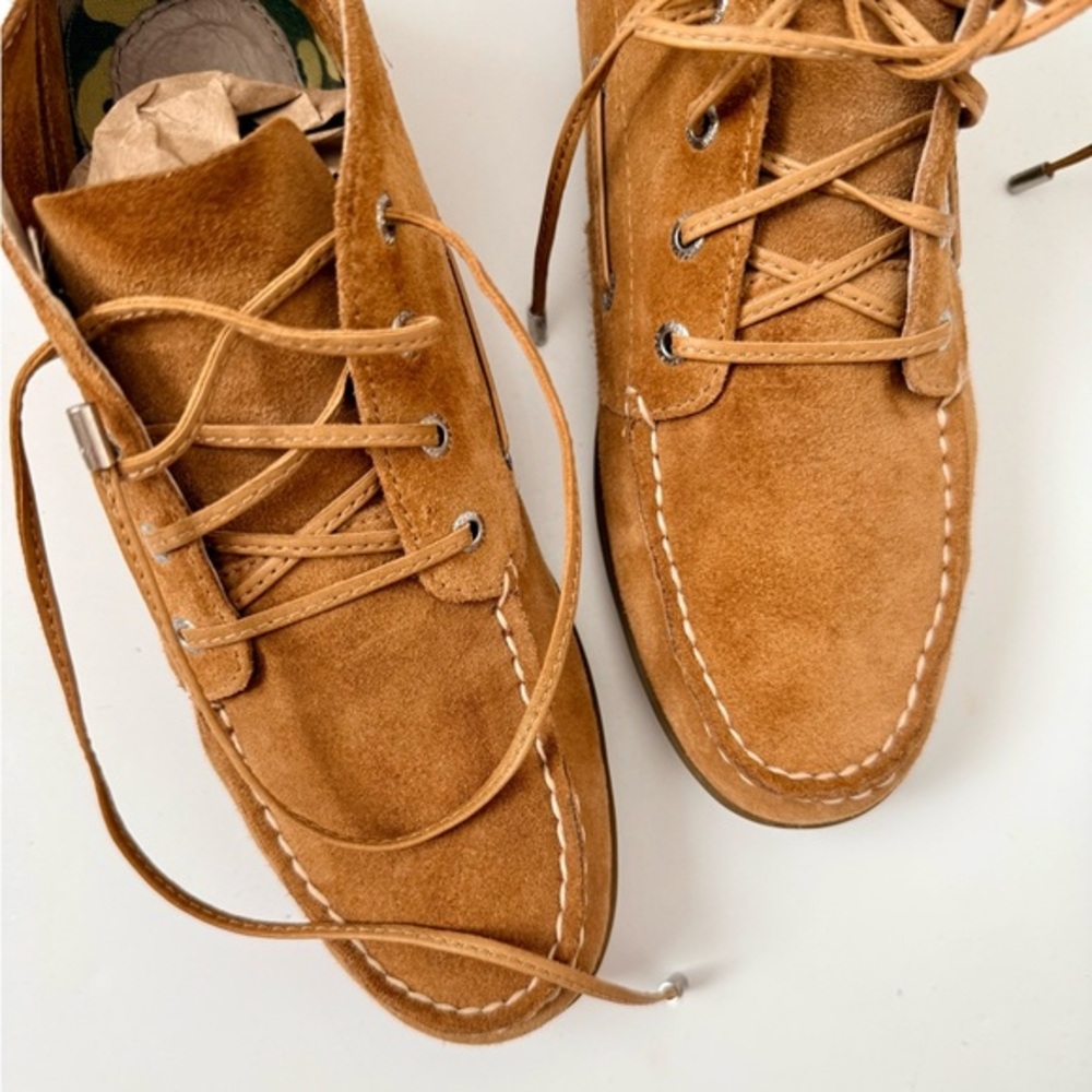 Sperry Bellport Chukka Boots Tan Leather Women’s 6